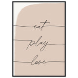 Poster: Eat Play Love