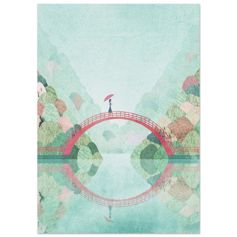 Poster: Girl on a bridge