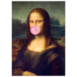 Poster: Mona Lisa Bubble Gum