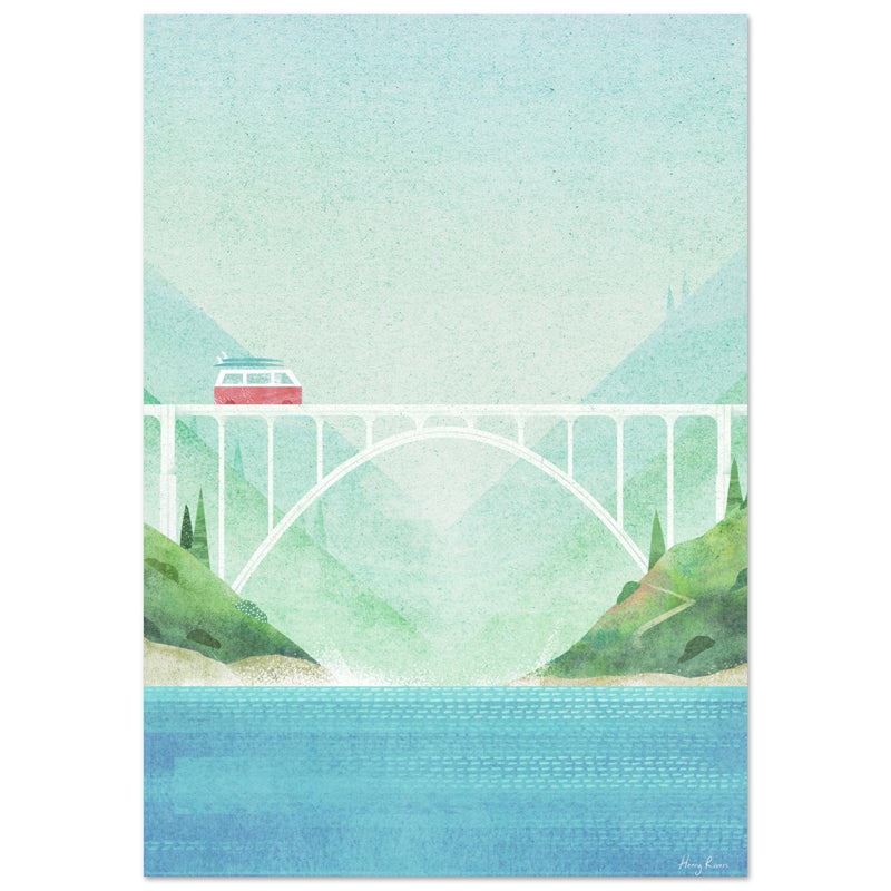 Poster: Surf Van, Bixby Bridge