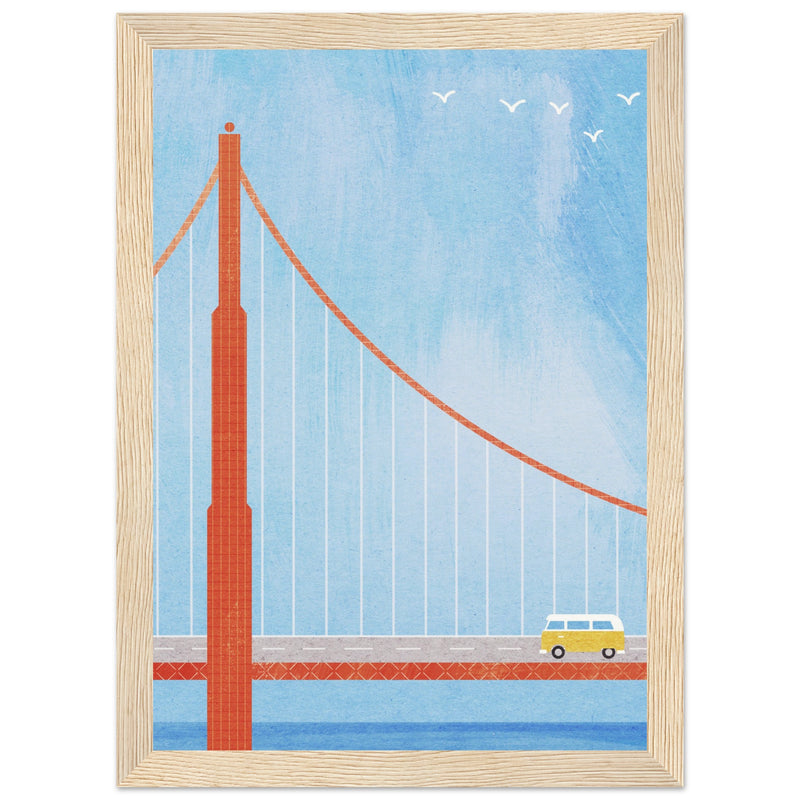 Poster: San Francisco, Golden Gate Bridge