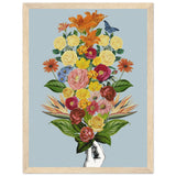 Poster: Botanical blue bouquet