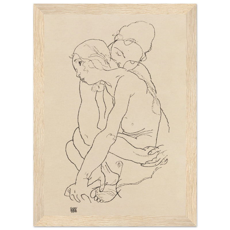 Poster: Woman and Girl Embracing 1918