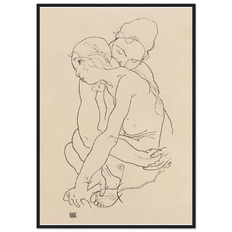 Poster: Woman and Girl Embracing 1918