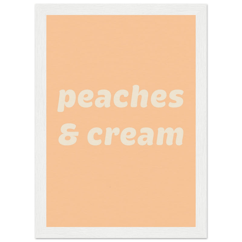 Poster: Peaches Cream Text Poster