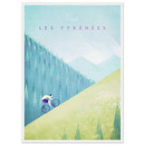 Poster: Les Pyrenees Travel Poster