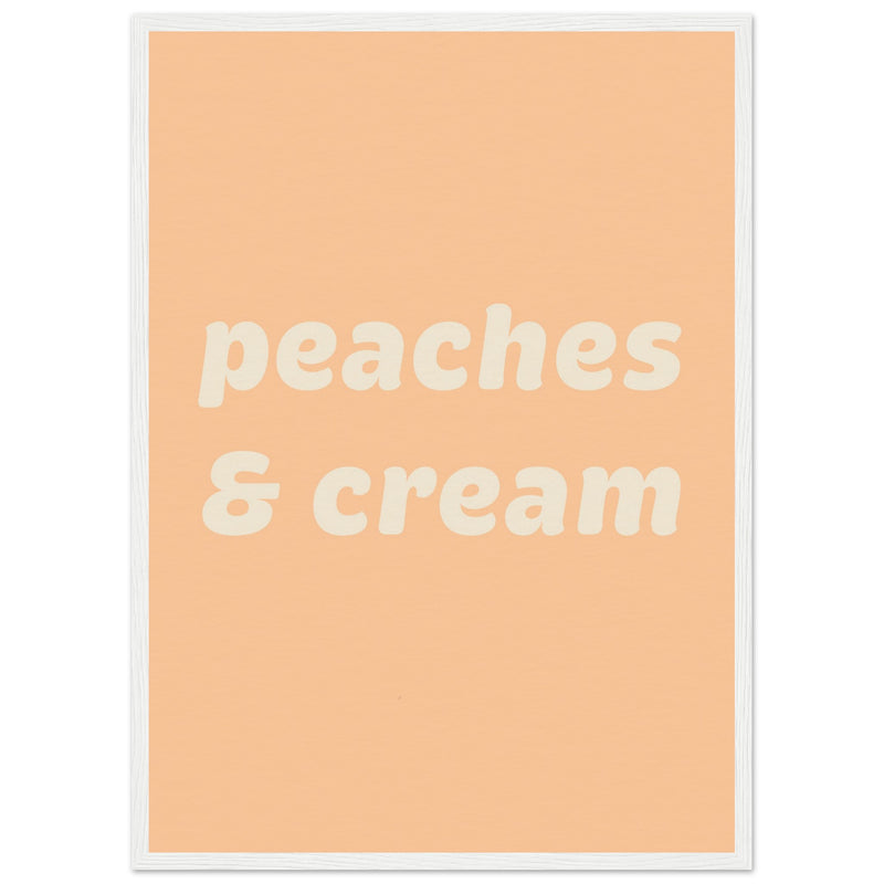 Poster: Peaches Cream Text Poster