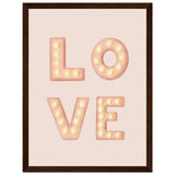 Poster: LOVE Light Letters Pink