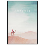 Poster: Morocco Sahara Travel Poster