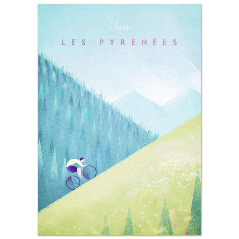 Poster: Les Pyrenees Travel Poster