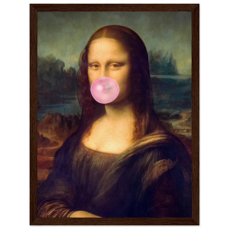 Poster: Mona Lisa Bubble Gum