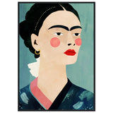 Poster: Frida On Blue