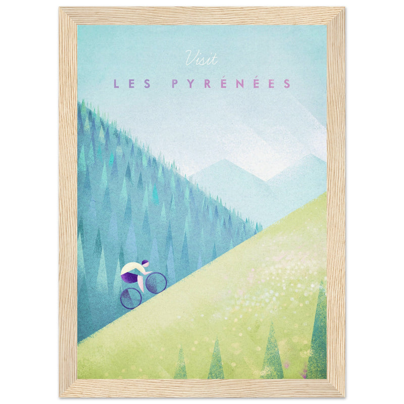 Poster: Les Pyrenees Travel Poster