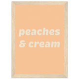 Poster: Peaches Cream Text Poster