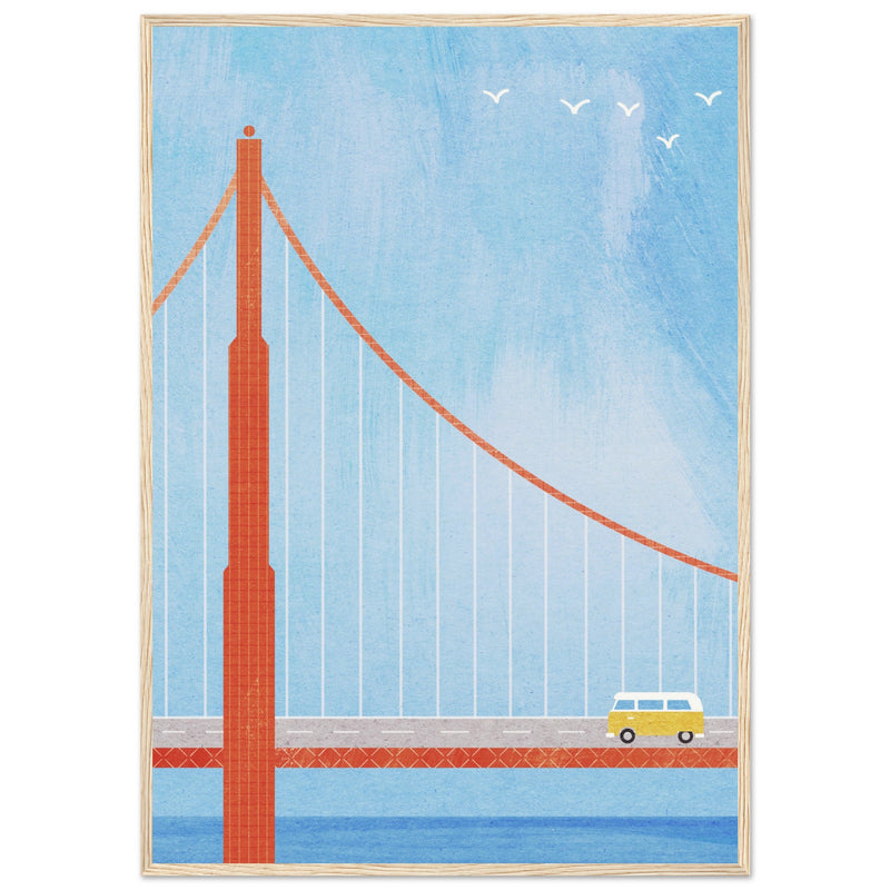 Poster: San Francisco, Golden Gate Bridge