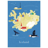 Poster: Map of Iceland