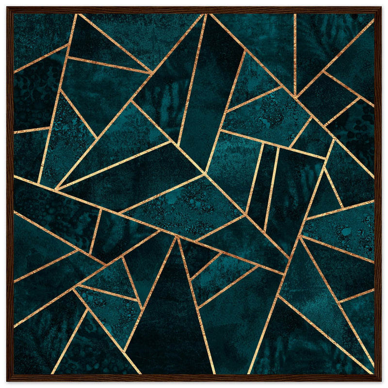 Poster: Deep Teal Stone