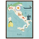 Poster: Map of Italy