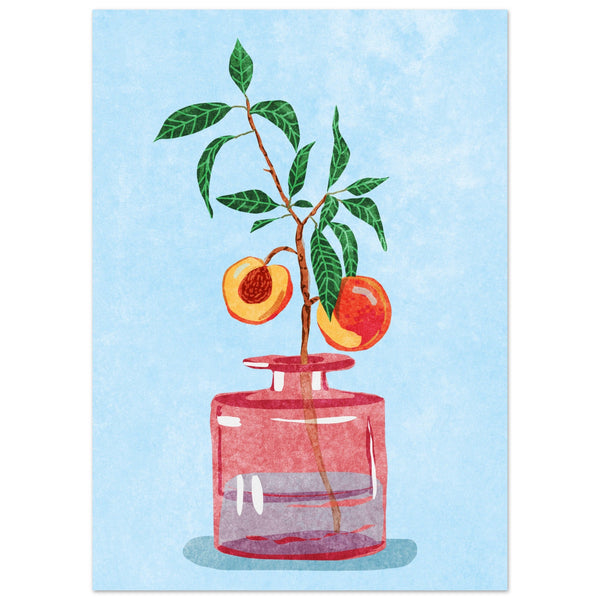 Poster: Peach Tree in Vase