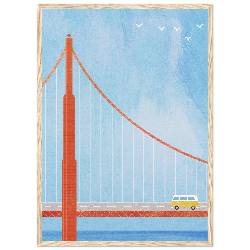 Poster: San Francisco, Golden Gate Bridge