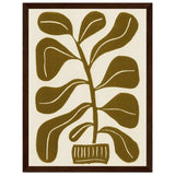 Poster: Linocut Houseplant #2