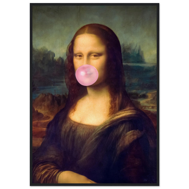 Poster: Mona Lisa Bubble Gum