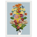 Poster: Botanical blue bouquet