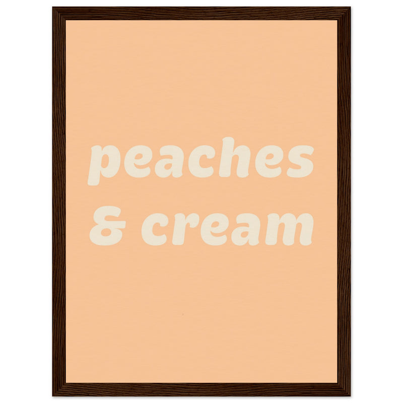 Poster: Peaches Cream Text Poster