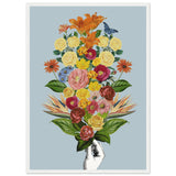 Poster: Botanical blue bouquet