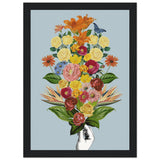 Poster: Botanical blue bouquet