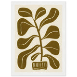 Poster: Linocut Houseplant #2