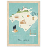 Poster: Map of Mallorca