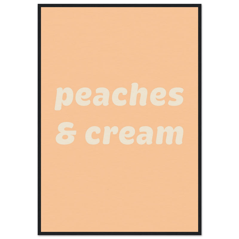 Poster: Peaches Cream Text Poster