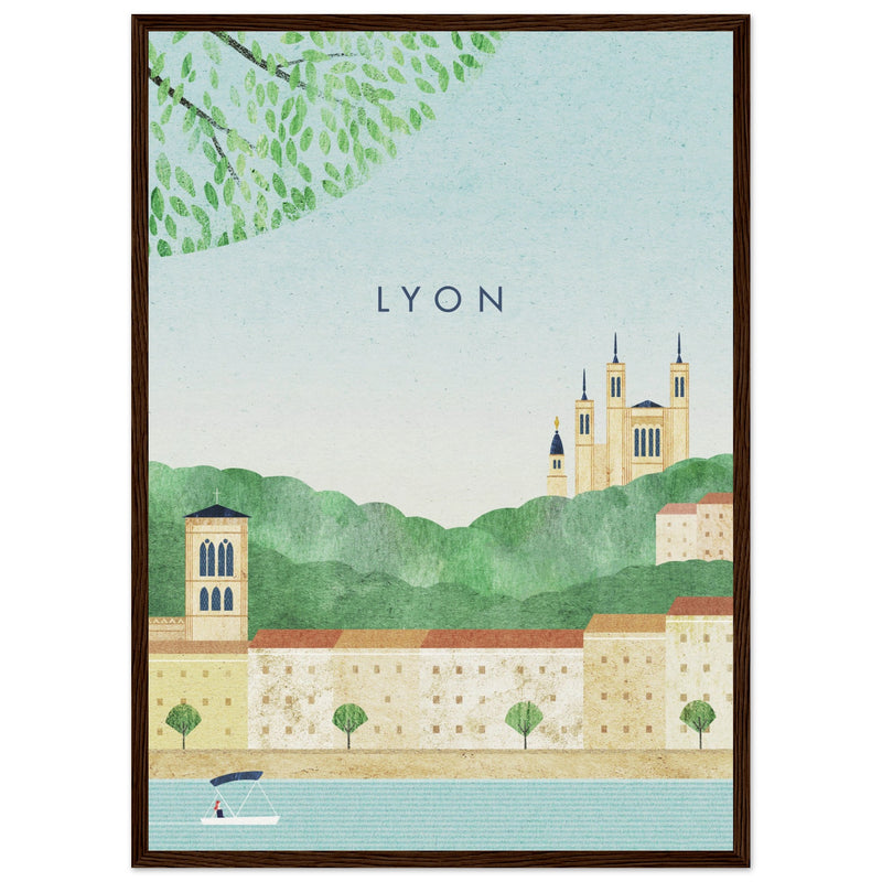 Poster: Lyon Travel Poster