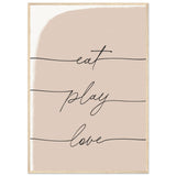 Poster: Eat Play Love