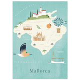 Poster: Map of Mallorca