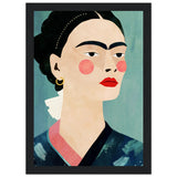 Poster: Frida On Blue