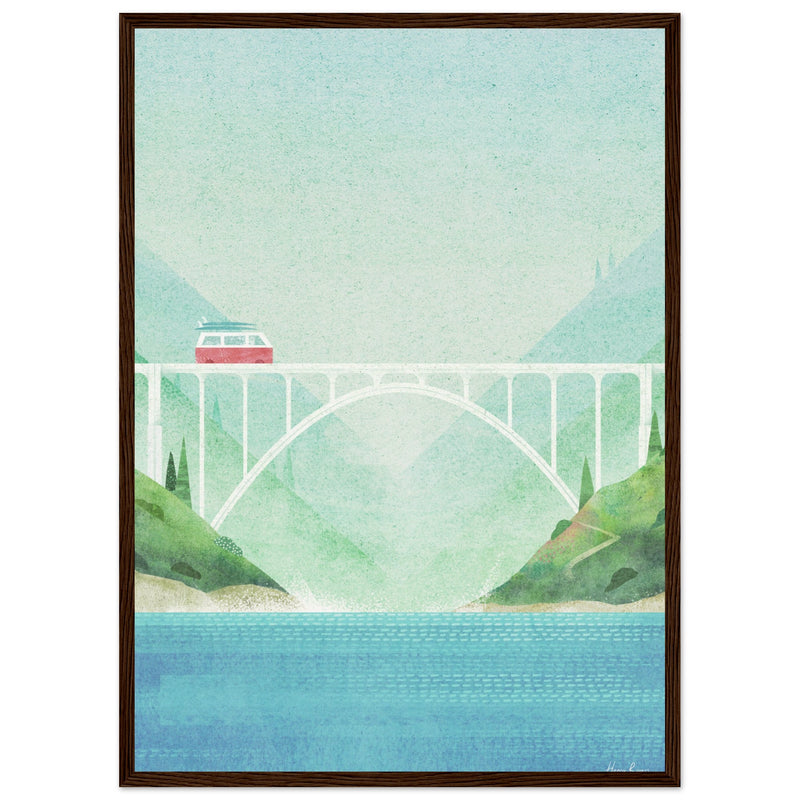 Poster: Surf Van, Bixby Bridge