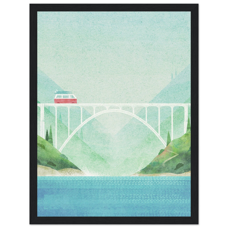 Poster: Surf Van, Bixby Bridge