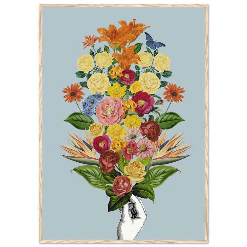 Poster: Botanical blue bouquet