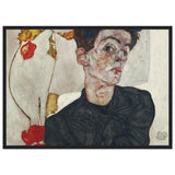 Poster: Egon Schiele's Self Portrait With Physalis 1912