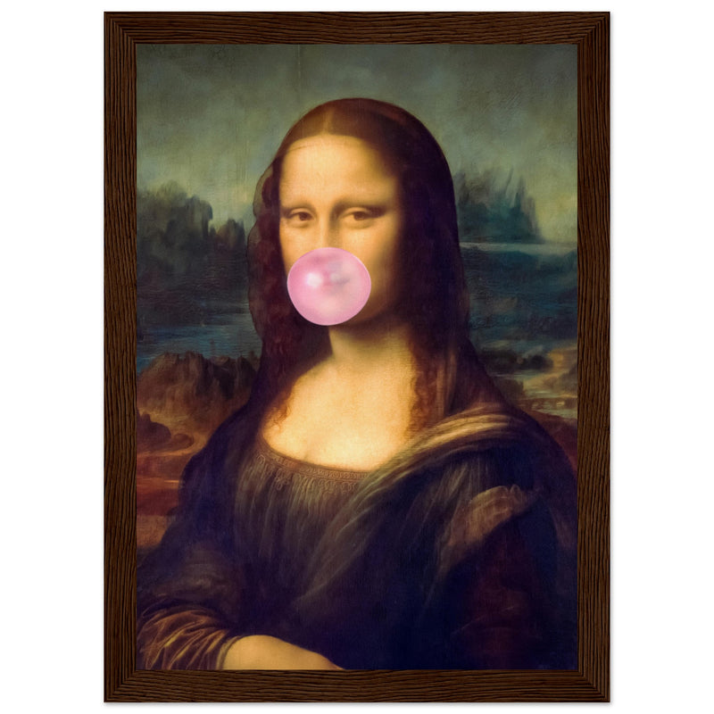 Poster: Mona Lisa Bubble Gum