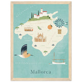 Poster: Map of Mallorca