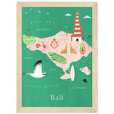 Poster: Map of Bali