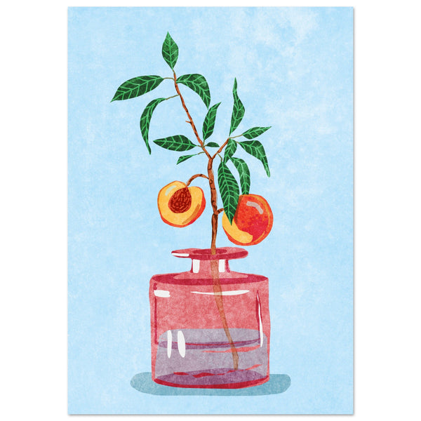 Poster: Peach Tree in Vase