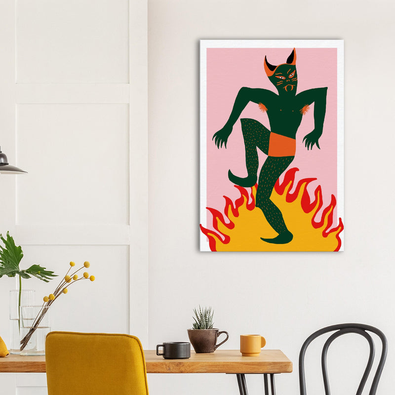 Poster: Goblin On Fire - Canvas