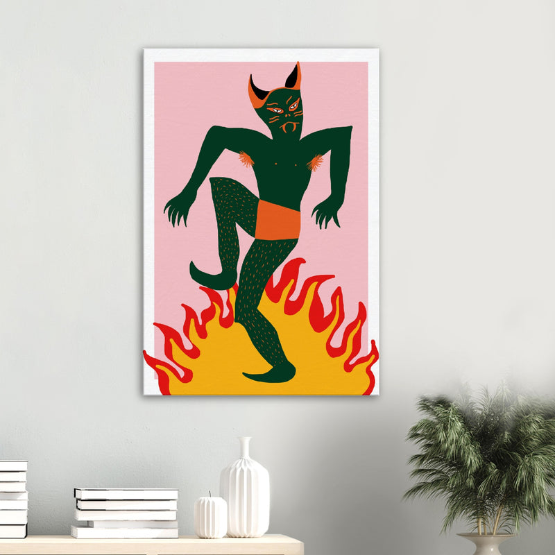 Poster: Goblin On Fire - Canvas