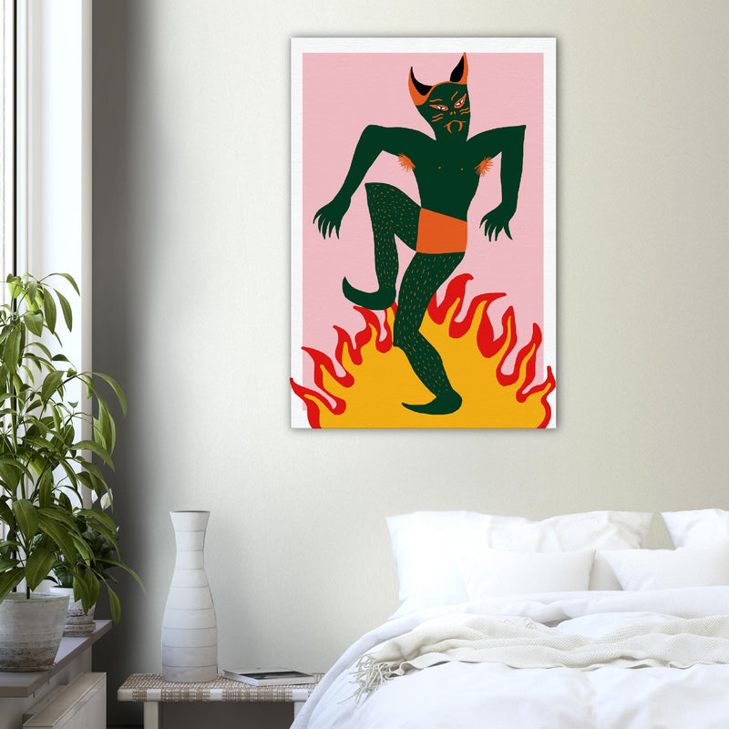 Poster: Goblin On Fire - Canvas