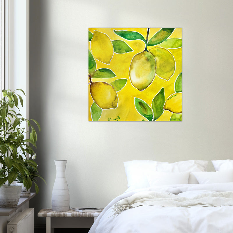 Poster: Yellow Lemons