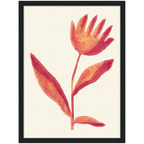 Poster: Linocut Flower / Viva Magenta